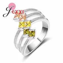 Big Size 925 Sterling Silver Ring Paved AAA Clear Cubic Zirconia High Polished Lead Hollow for Women Party