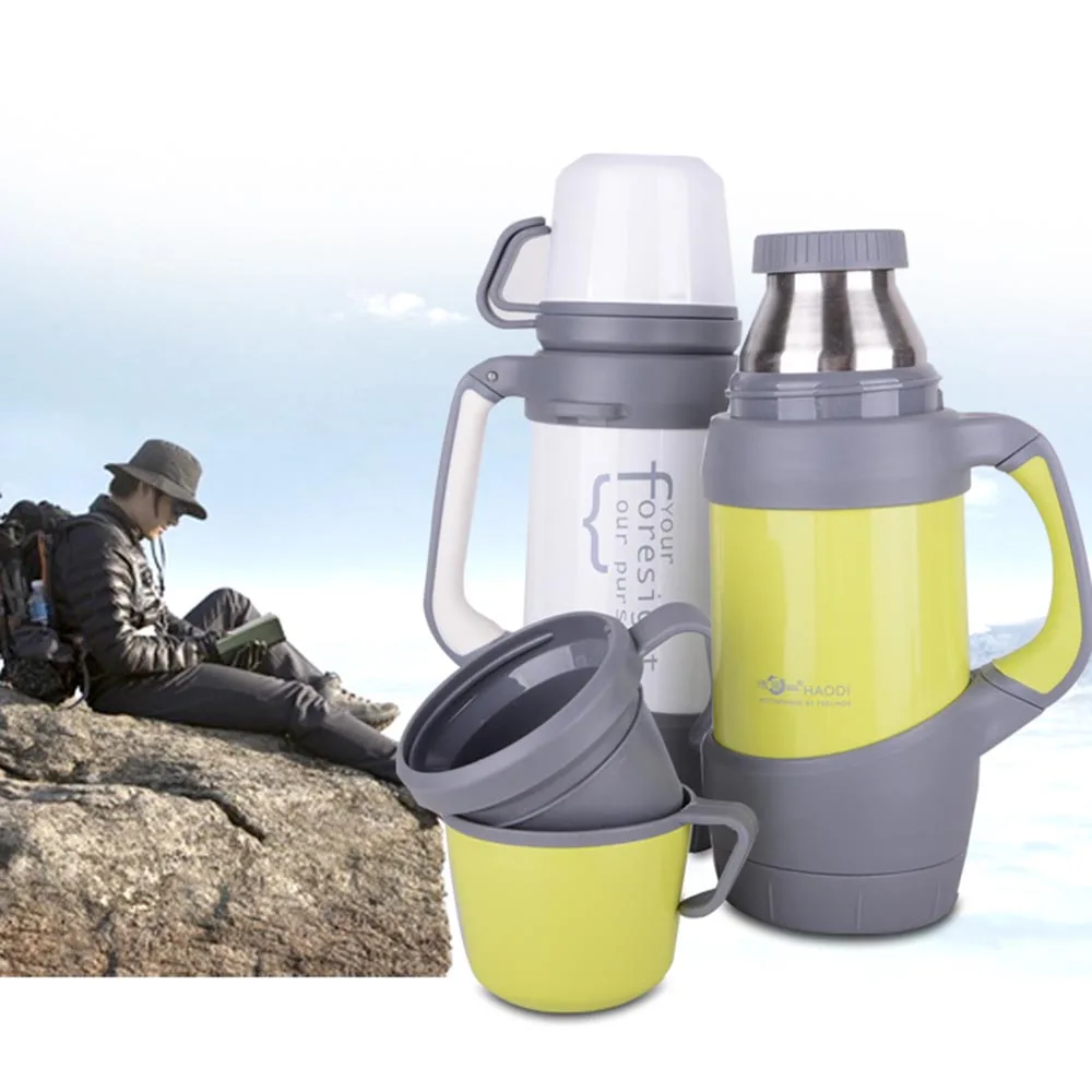 2016 ultra large capacity outdoors Vacuum tea cups 304 stainless steel office water thermos bottles 800ml