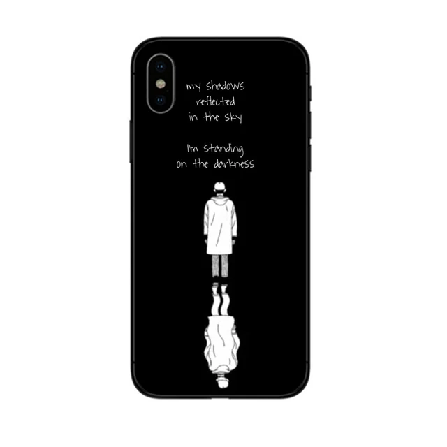 RM Mono Mixtape moon child черный мягкий ТПУ чехол для телефона чехол для iPhone X 10 XR XS Max 8 7 6s Plus 5 6 SE 5S задняя крышка чехол - Цвет: BLACK TPU Moonchild