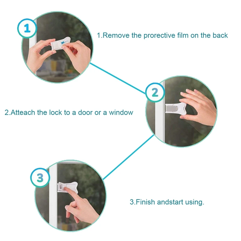 انزلاق الباب قفل ل سلامة الطفل ، الطفل واقية قفل لل فناء ، خزانة ، دش ، نافذة ، خزانة ، يفتحها الاطفال دولاب مطبخ الكابينة