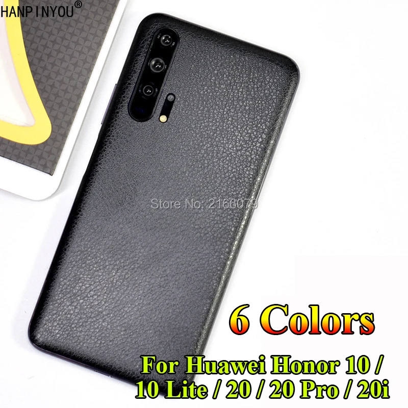 

For Huawei Honor 20 20 Pro 20i 10 10i New Luxury Ultra Thin Full Back Cover Matte Decals Imitation Leather Sticker Protect Film