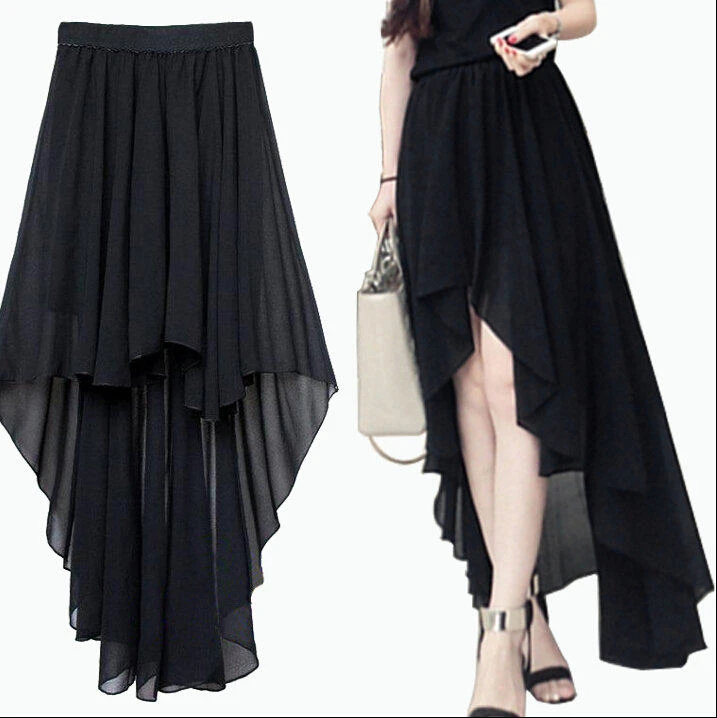 Summer Plus Size Asymmetrical Skirt A 