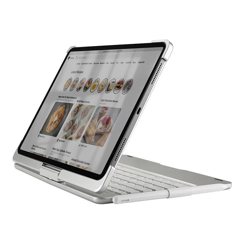  Case For iPad Pro 11 2018 Case A1934 A1979 A1980 A2013 Rotatable 7 Colors Backlit Light Wireless Bl