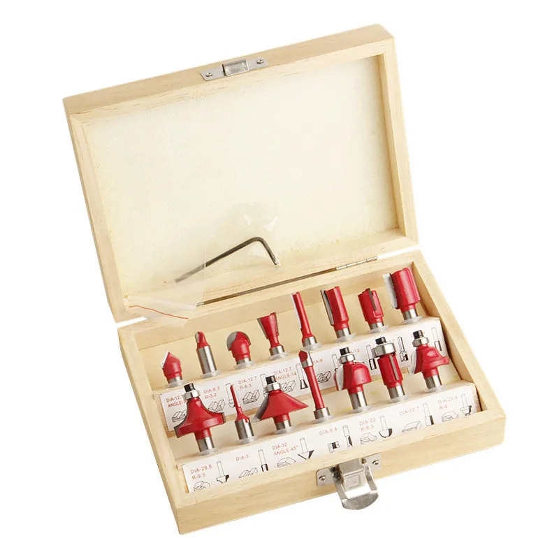 

15pcs Milling Cutter Router Bit Wood Cutter 8mm Carbide Mill Shank Wood Carving Woodworking Milling Cutting Tools