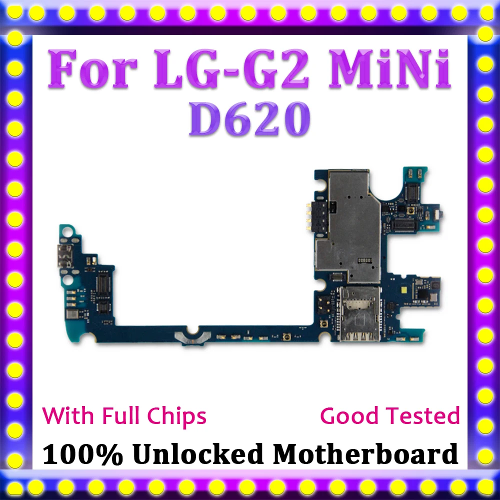 100% разблокированная материнская плата для LG G2 MINI D620 запасная Логическая с полным