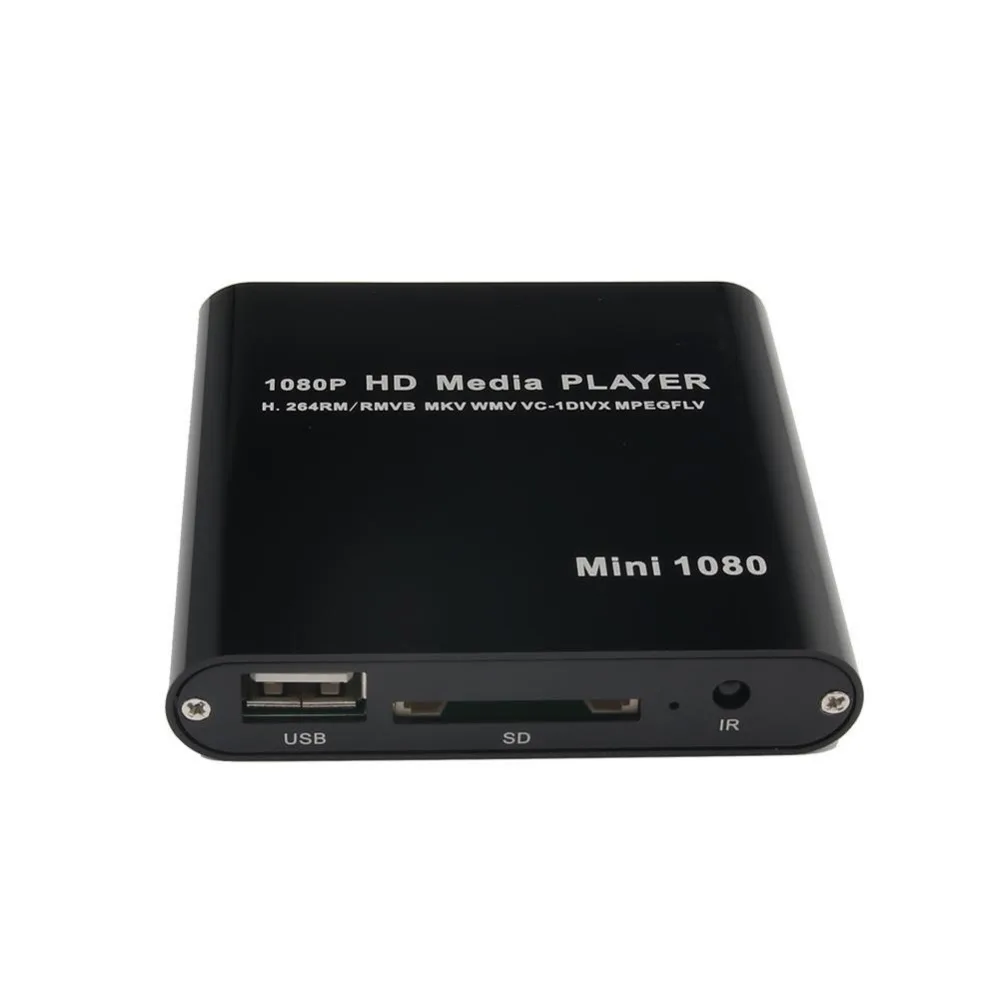 Full HD мультимедийный плеер 1080P ТВ видео HDMI USB AV SDHC MKV AVI RM RMVB с американским разъемом автомобильный адаптер Пульт дистанционного управления