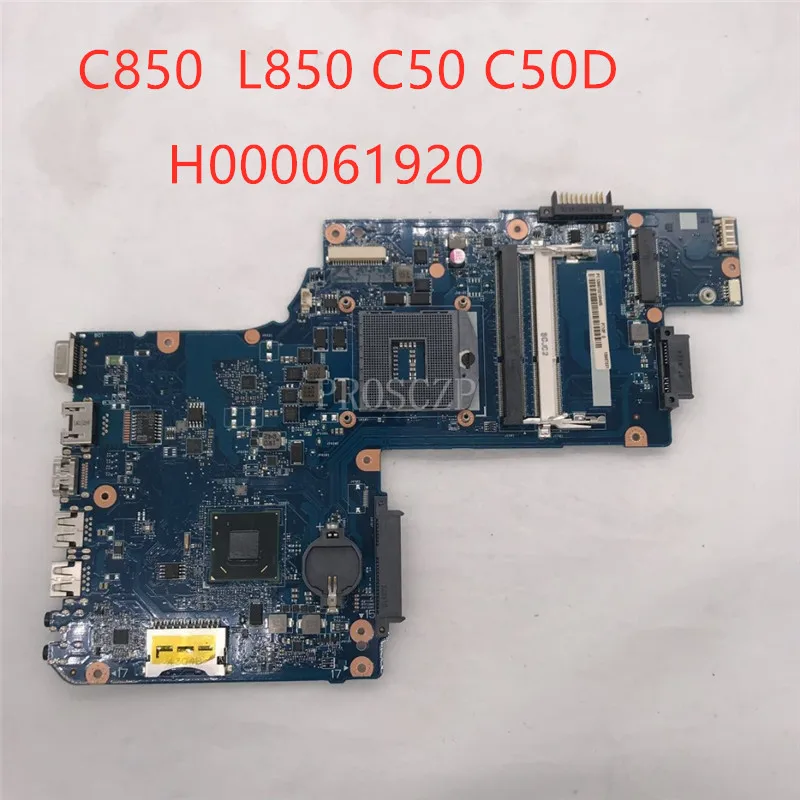 

Free shipping for H000061920 C850 L850 C50 C50D Laptop Motherboard HM70 GM PGA989 DDR3 100% Tested