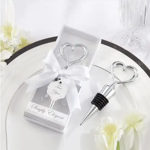 

New 100 pcs Bottle opener Stopper,Love heart shape wine stopper, wedding favors and gifts, party favours free shipping