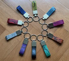 Luxury Genuine Python Skin Keychain for Cars Key Doo Keychain Real Python Skin Key Chain