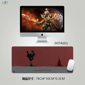 

[HFSECURITY] DOTA 2 Mousepad Large Gaming Mouse Pad Keyboard Table Mat Gamer Anime Rectangular Mouse Pad Computer Accessories