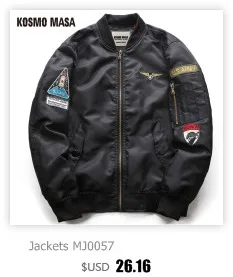 KOSMO MASA черная длинная мужская зимняя куртка, Мужская теплая Военная Меховая куртка с капюшоном, мужские куртки и пальто на молнии, мужские парки MP029