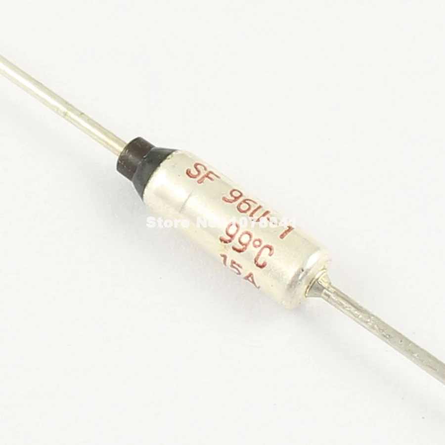

10 Pcs Per Lot Microtemp Thermal Fuse 99 Degree TF Cutoff 15A 250V SF96U-1