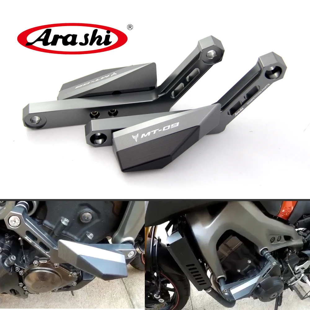 Arashi для YAMAHA MT 09 15 17 CNC ползунок двигателя крышка поломка колодки защита рамки MT09 FZ