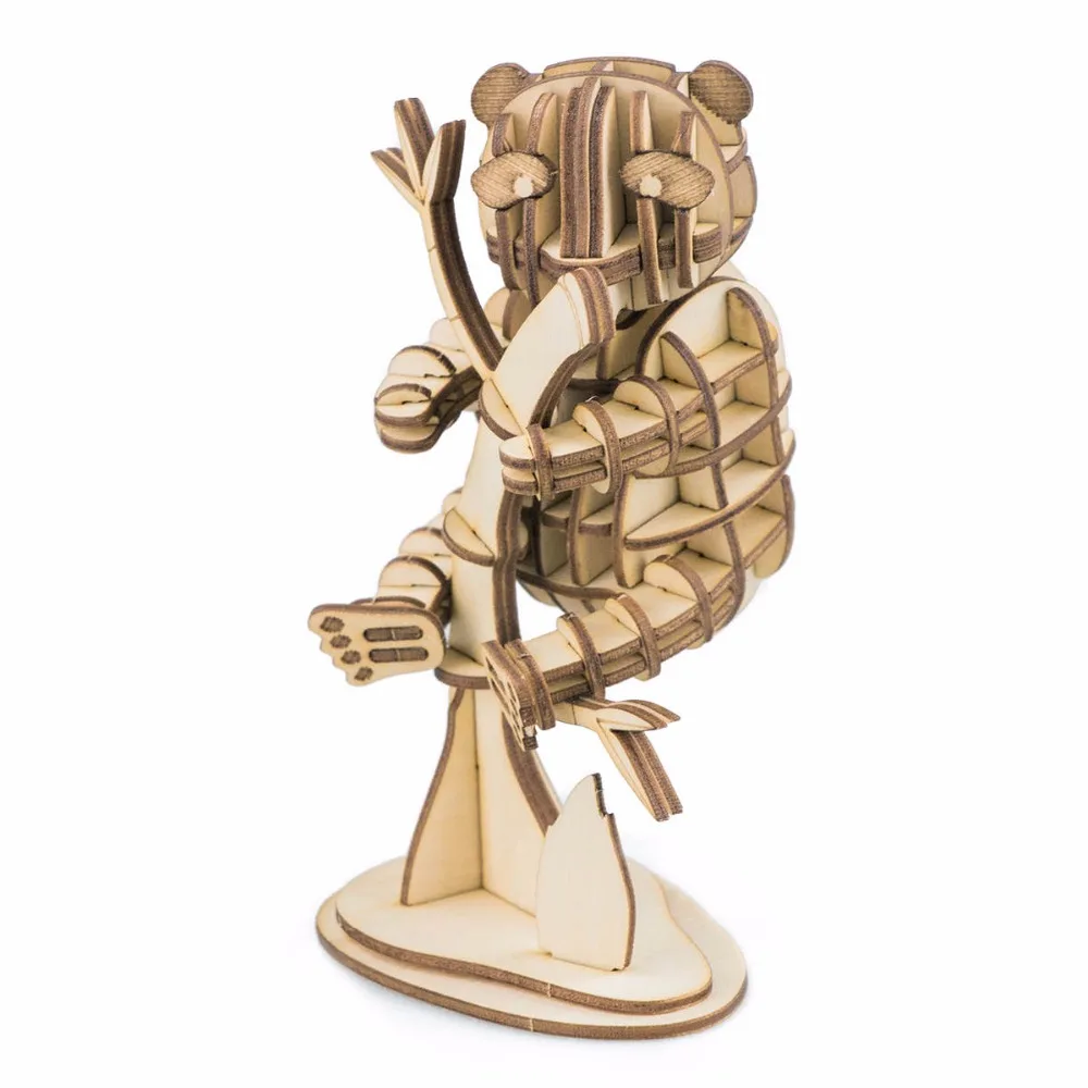 

Robotime 3D Wooden Puzzle Panda Animal Model Toys Assembly Model Wood Craft Kits Desk Decor for Children Kids TG202 Wholesale