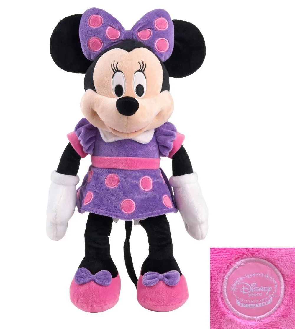Original Minnie Mouse toy 48cm Minnie plush toy purple cute Mickey