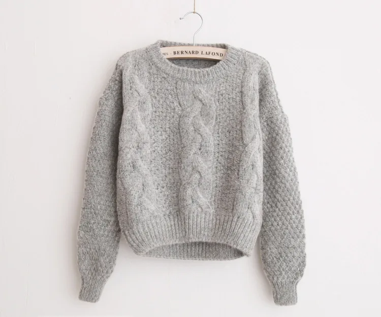 Женский свитер, осенний и зимний, толстый, крученый, пуловер,, Европа и США, Vestidos MMY69182