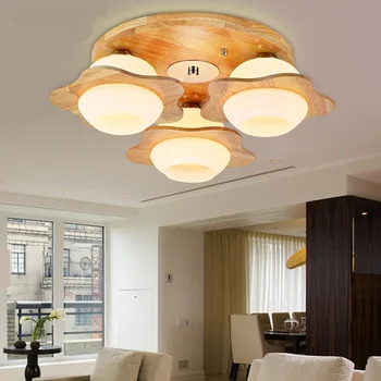 

Japanese light simple balcony Solid Wooden ceiling lights Nordic hallway bedroom restaurant lamp solid wood ceiling lamp MZ70