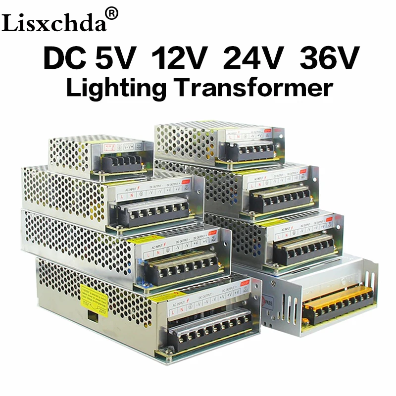 Driver for Power LED AC110V 240V to DC 5V 12V 24V 1A 60A