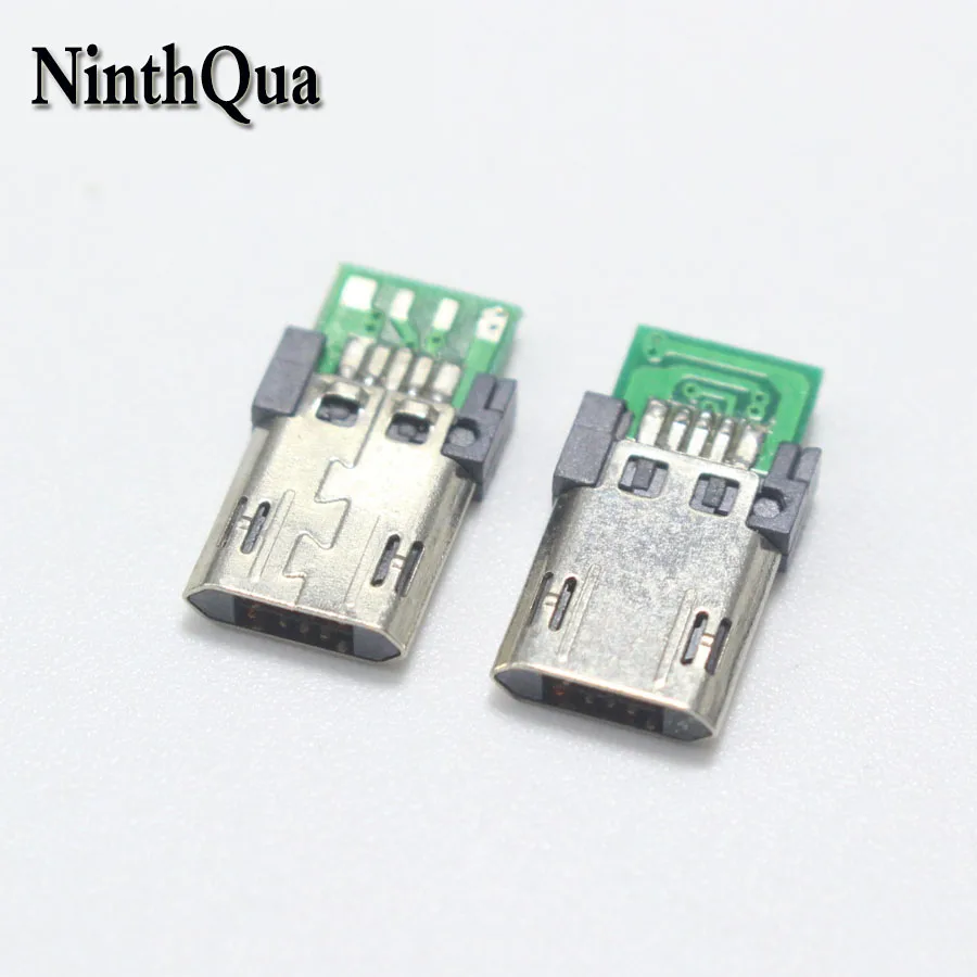 10 шт. 5Pin Micro USB Штекерный адаптер разъем 2 54 мм сварная плата конвертер штыревая для