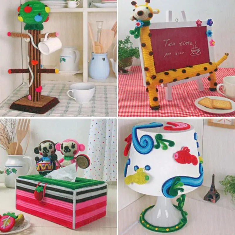 

100pcs/set Baby Plush Toy Educational Montessori Materials Chenille Colorful Pipe Cleaner Toys Children Handmade DIY Craft