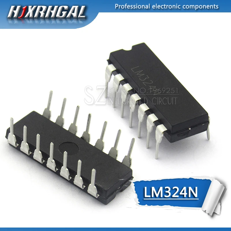 1 шт. LM324N DIP14 LM324 DIP | Электронные компоненты и принадлежности