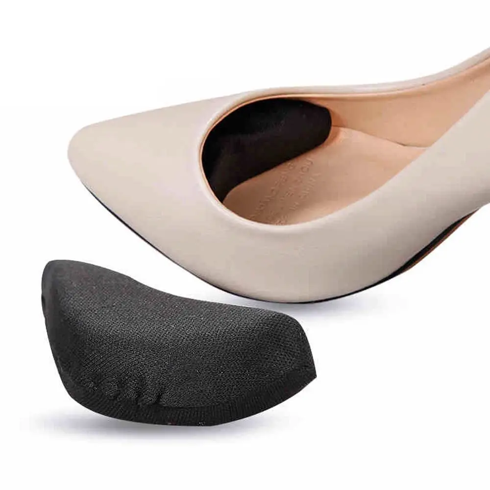 1 пара женской обуви с амортизирующей подошвой для защиты от боли; большая обувь с наполнителем для ног; черная губка для ухода за ногами