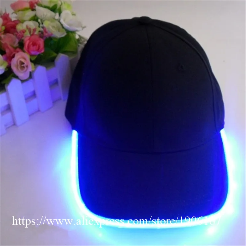New Fashion Glow in Dark Light Up LED Hat Baseball Caps Luminous Holiday Hat Unisex13