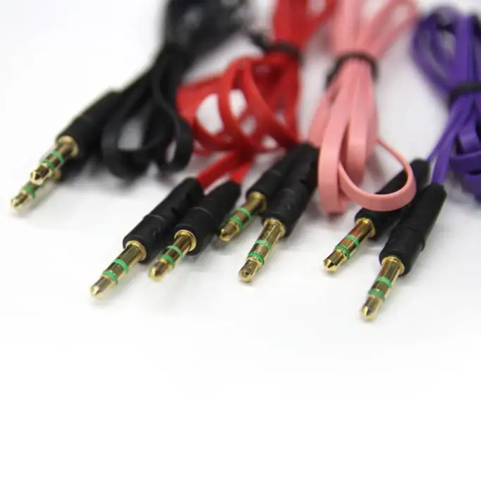

overmal 3.5mm Auxiliary Cable Audio Cable Male To Male Flat Aux Cable 1mUSPS&Dropshipping