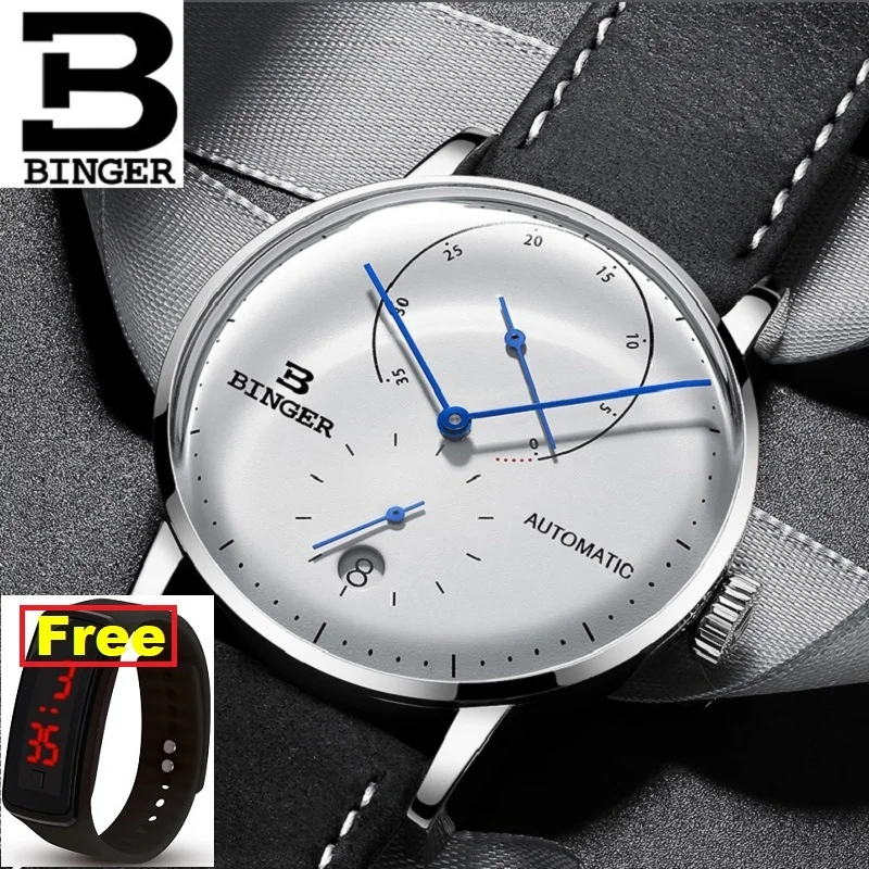 

Switzerland BINGER Men Watch Luxury Brand Automatic Mechanical Mens Watches Sapphire Male Japan Movement reloj hombre B-1187