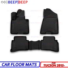 Для hyundai Tucson- автомобильные коврики защита ковров Авто Пол пылезащитный нескользящий Автомобиль Стайлинг украшение интерьера