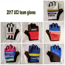 

13 colors 2018 uci pro team Cycling gloves with GEL shock absorption high quality fingerless summer half finger Bike gloves