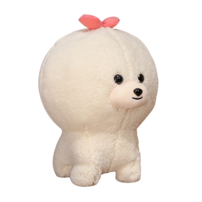 Белый бишон фризе плюшевые игрушки милый плюшевый щенок собака мягкая Pet Kawaii пушистый кукла подарок на день рождения для детей наряд для