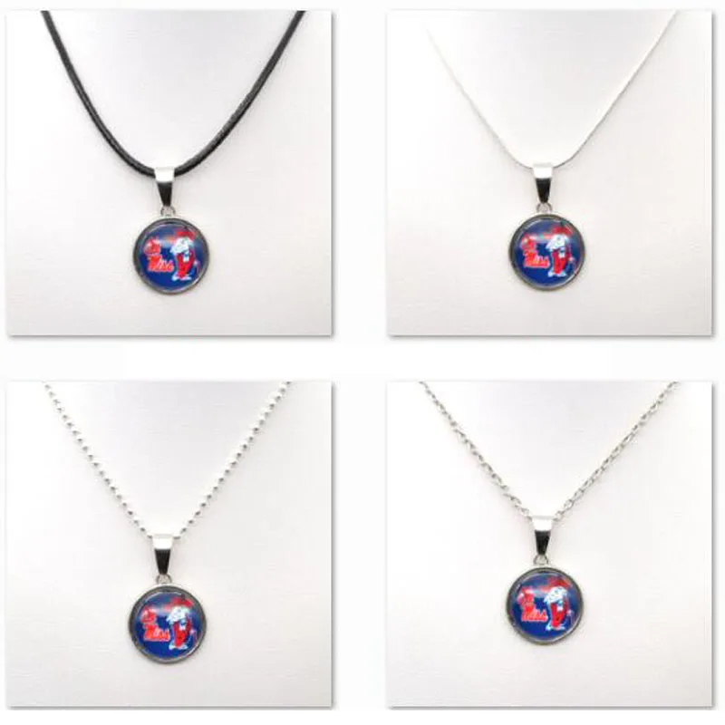 

Necklaces Pendants Mississippi Rebels Charms University Team Choker Necklace Women Gifts Party Birthday Fashion 2018