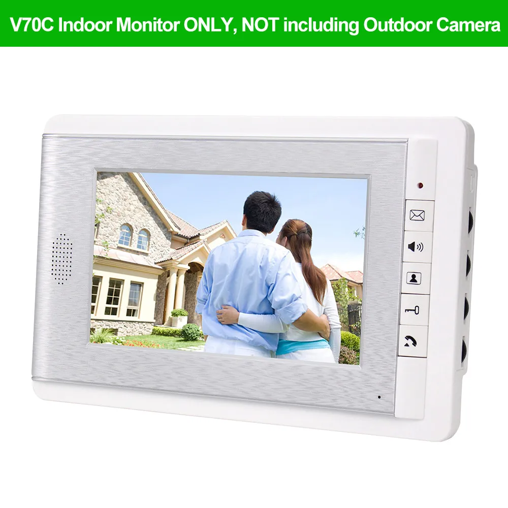 OBO Hands 7 inch TFT Color Video Intercom Video Doorphone Doorbell Wired Door Bell interphone Screen Monitor for Home Apartments 