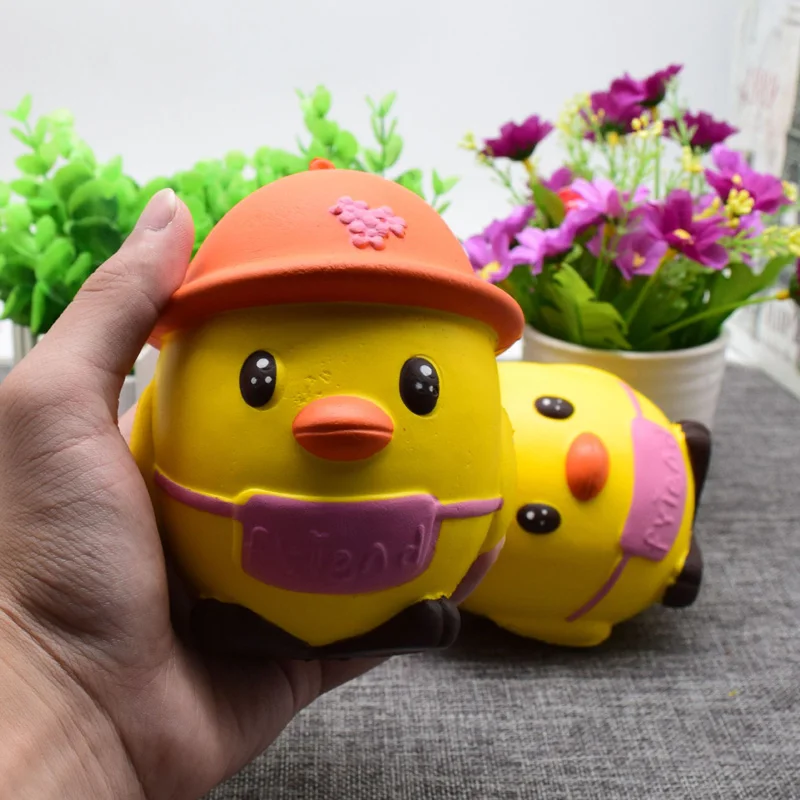 Мультяшные животные ПУ медленно отскок шляпа игрушечный Пингвин орнамент
