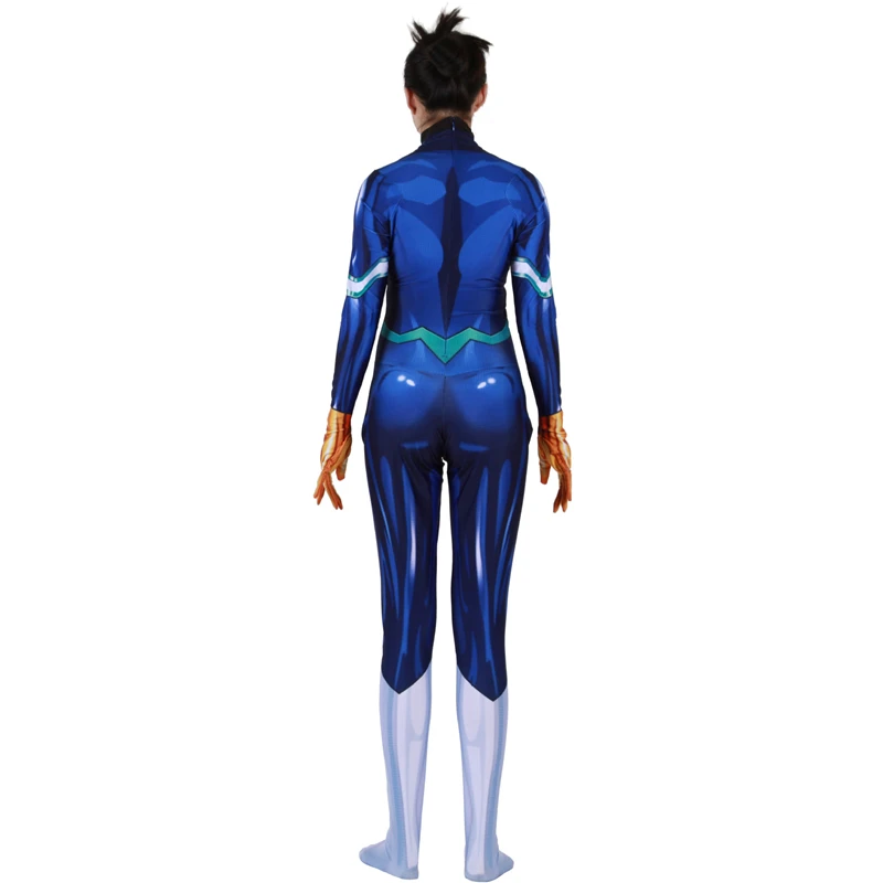 Женский Детский игровой костюм Nejire Hado My Hero academic для косплея зентай комбинезон