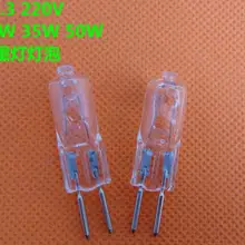 10 шт./лот галогенная g5.3 220v 20 Вт 35 Вт 50 Вт 70 Вт с украшением в виде кристаллов светильник g5.3 220v 35 W машина Рабочая лампа