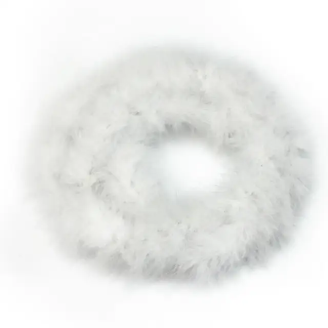 2m white fluffy feather boa strip fancy dress party wedding