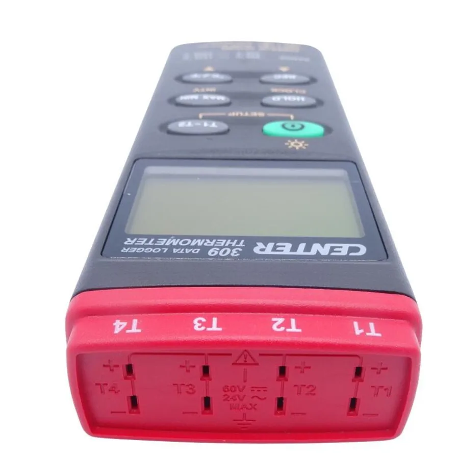 CENTER-309 Digital K Type Industrial Thermocouple Thermometer 4 Inputs 16000 Records Datalogger
