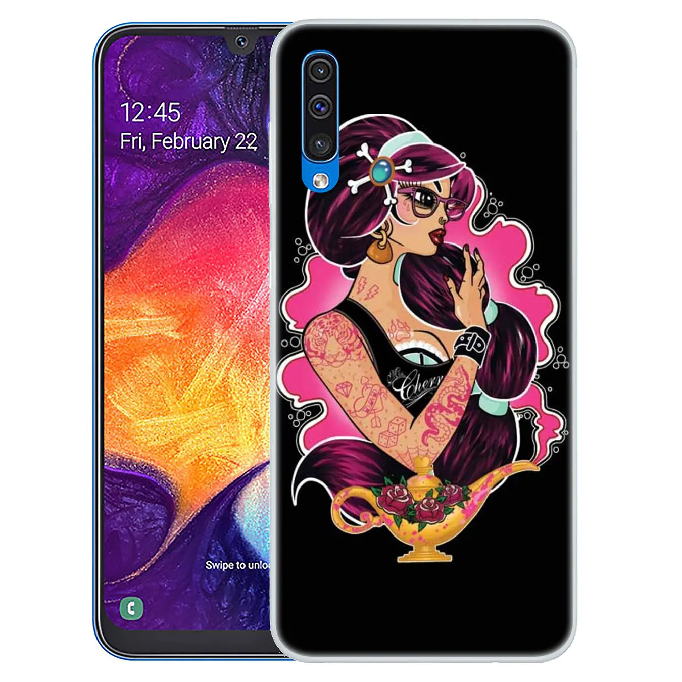Твердый чехол для телефона Lavaza Tattooed Alice Ariel Jasmine Samsung Galaxy A10 A20 A30 A40 A50 A60 A70 M40 M30 M20 M10