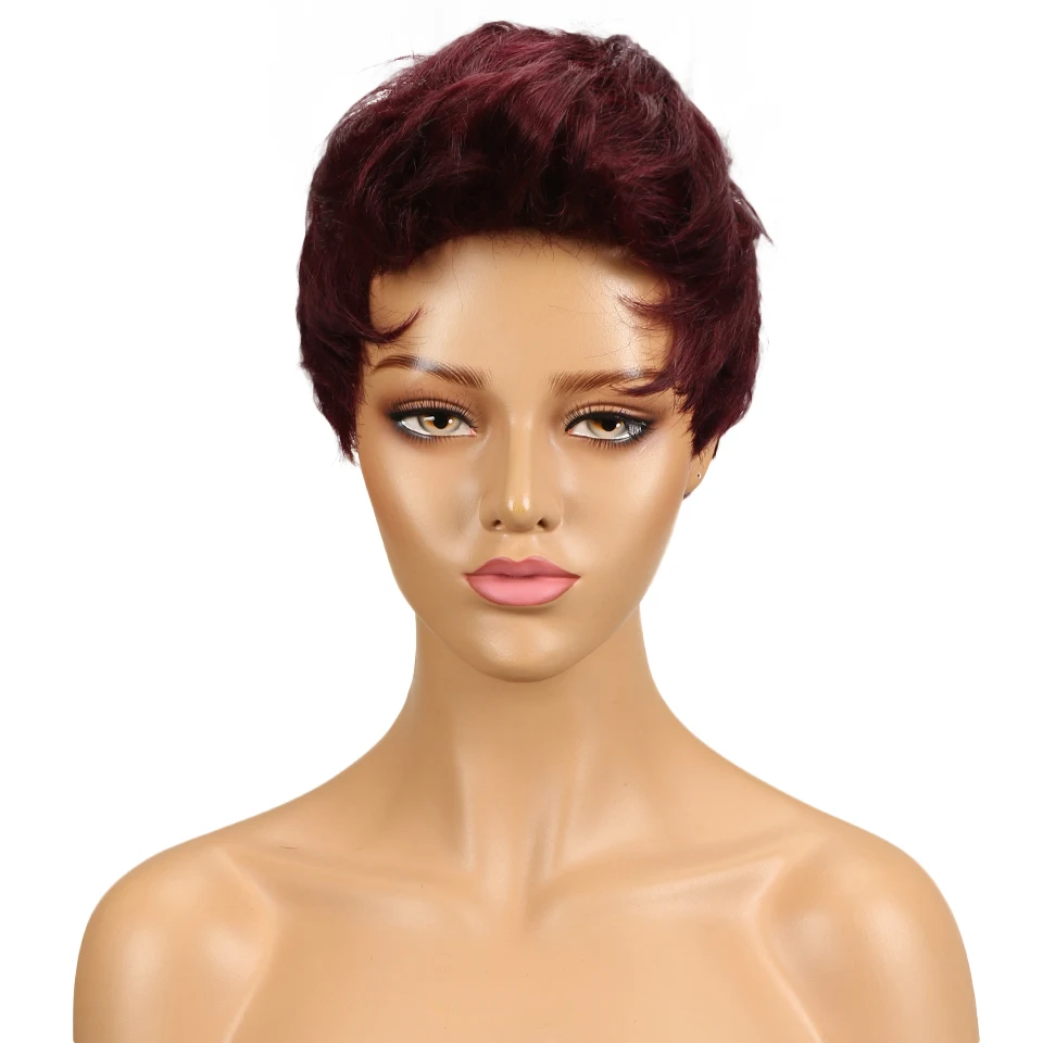 Гладкий бразильский Волнистый парик Remy, Омбре, не кружевные человеческие волосы, парик, цветные человеческие волосы, парики, перрук, Cheveux Humain