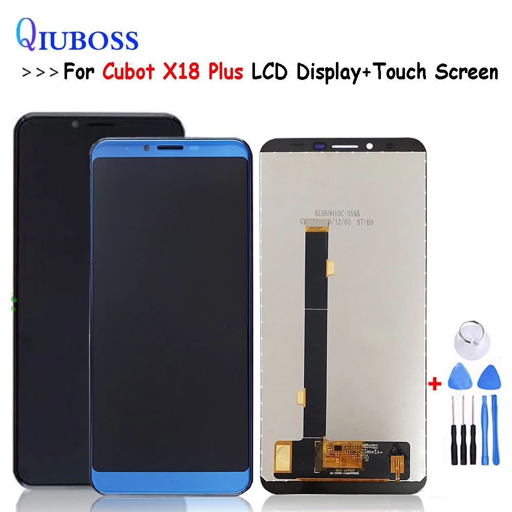 Скидка Протестирован хорошо для Cubot X18 Plus ЖК дисплей + сенсорный экран панель дигитайзер Запасные части в сборе 5,99 дюймов 1080*2160 + Инструменты