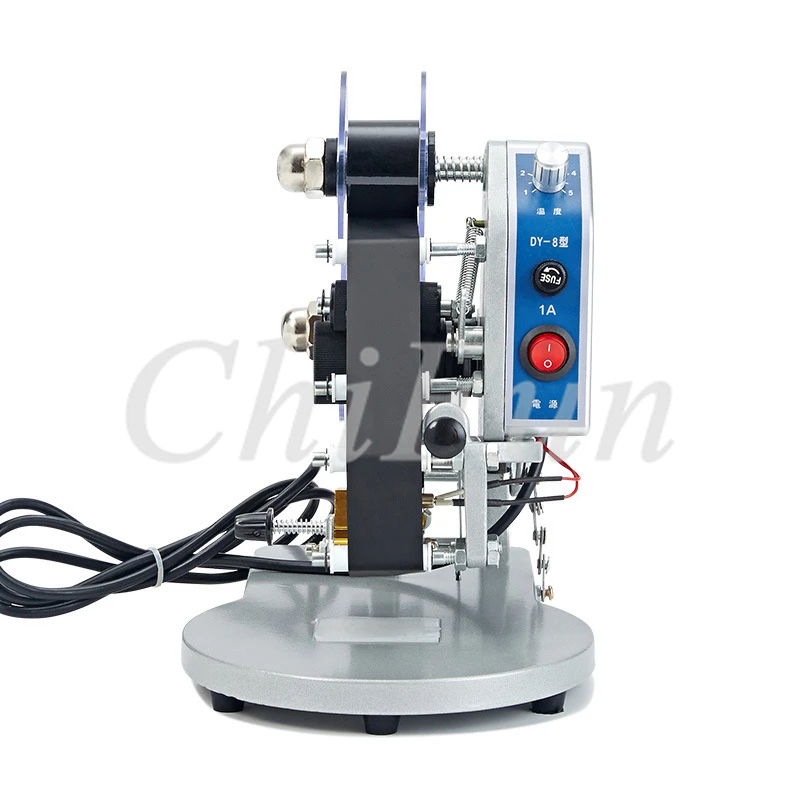

English version DY-8 Color Ribbon Hot Printing Machine Direct Thermal Foil Manual Stamp Printer Coding Machine Date Ribbon Coder