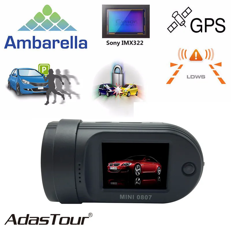 

Mini 0805P Dash Camera Wide Angle DVR 1080P GPS Car DVR Dual TF Card Video Recorder Parking Monitor Safe Capacitor Night View
