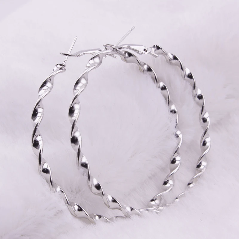 Простой дизайн Хорошее качество большие круглые 6 см большие серьги кольца для женщин модные ювелирные изделия Серьги Brincos