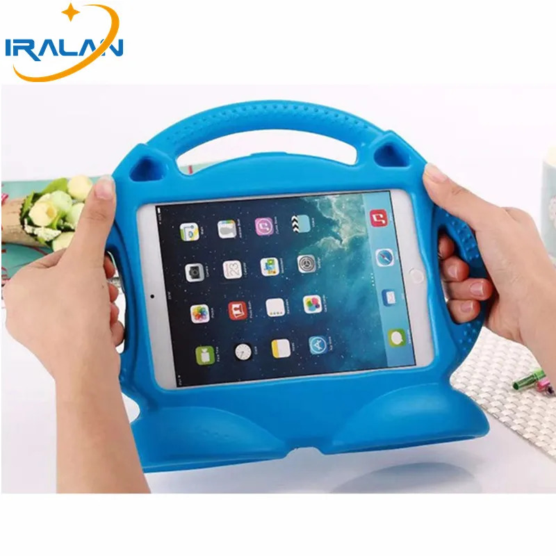 

2018 New Kids ShockProof EVA Cartoon Cute Cover Case For iPad 2 3 4 9.7 inch Handle bracket Stand Safe Silicone Shell+pen+film