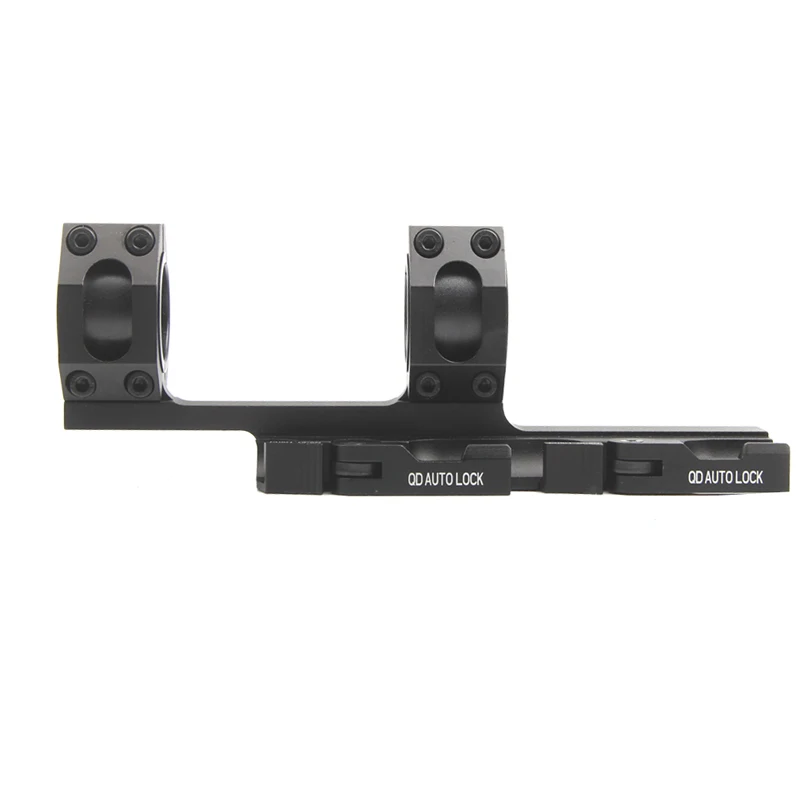 Tactical Rifle Scope Mount with QD Quick Detach Auto Lock Extend Cantilever 1 Inch 30MM Dual Ring 20MM Rail Hunting Accessories  RL2-0029-03