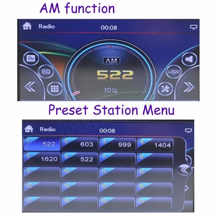 Excellent Support AM FM RDS 2 DIN Car DVD Player MP4 MP5 Touch Screen Bluetooth TF Auxin 6.95