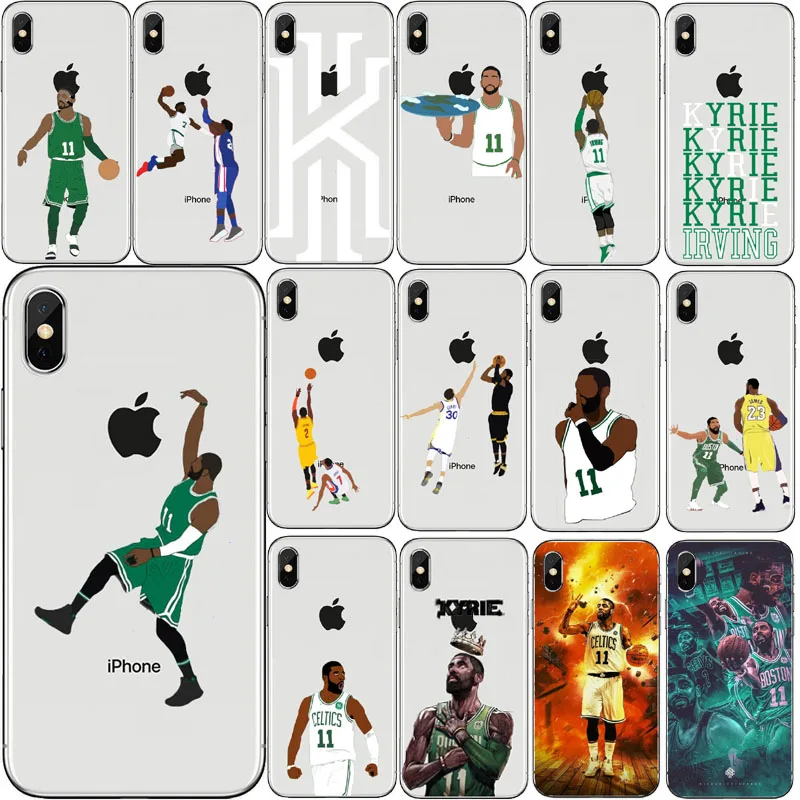 

Basquete DA Estrela Kyrie Irving Hard Matte plastic Telefone caso Para O iphone de Apple 4 5 6 7 8 Plus X XR Xmax Cobrir Coque