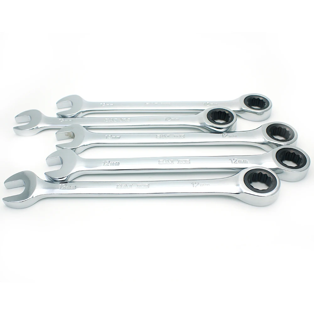 12 Mm Ratchet Combination Box Wrench Open end Ring Spanner Metric